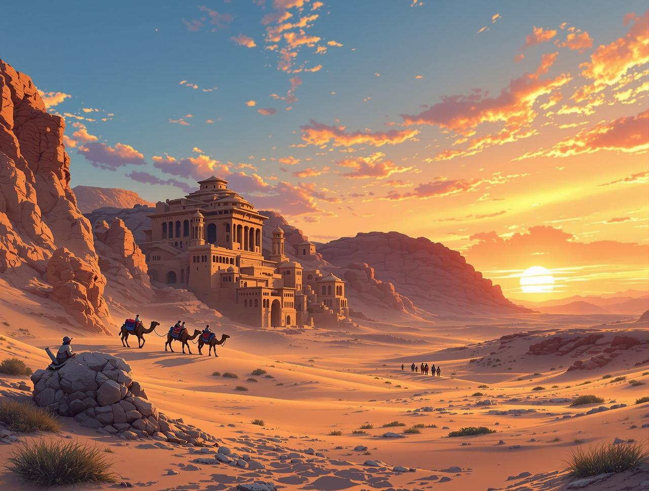 漫剧与敦煌城市文旅合作 - 《丝路花雨·敦煌篇》